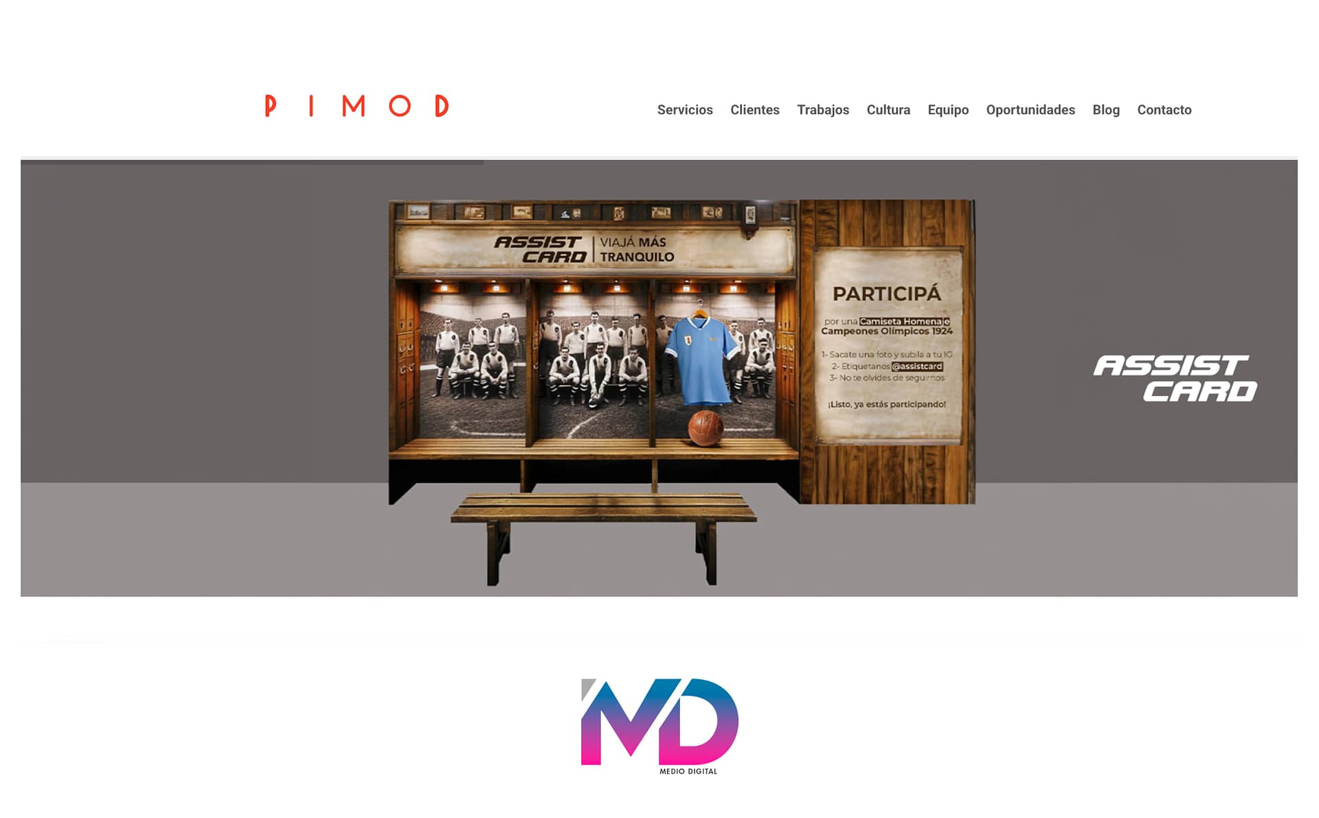 Logo Agencia de Publicidad Pimod Uruguay