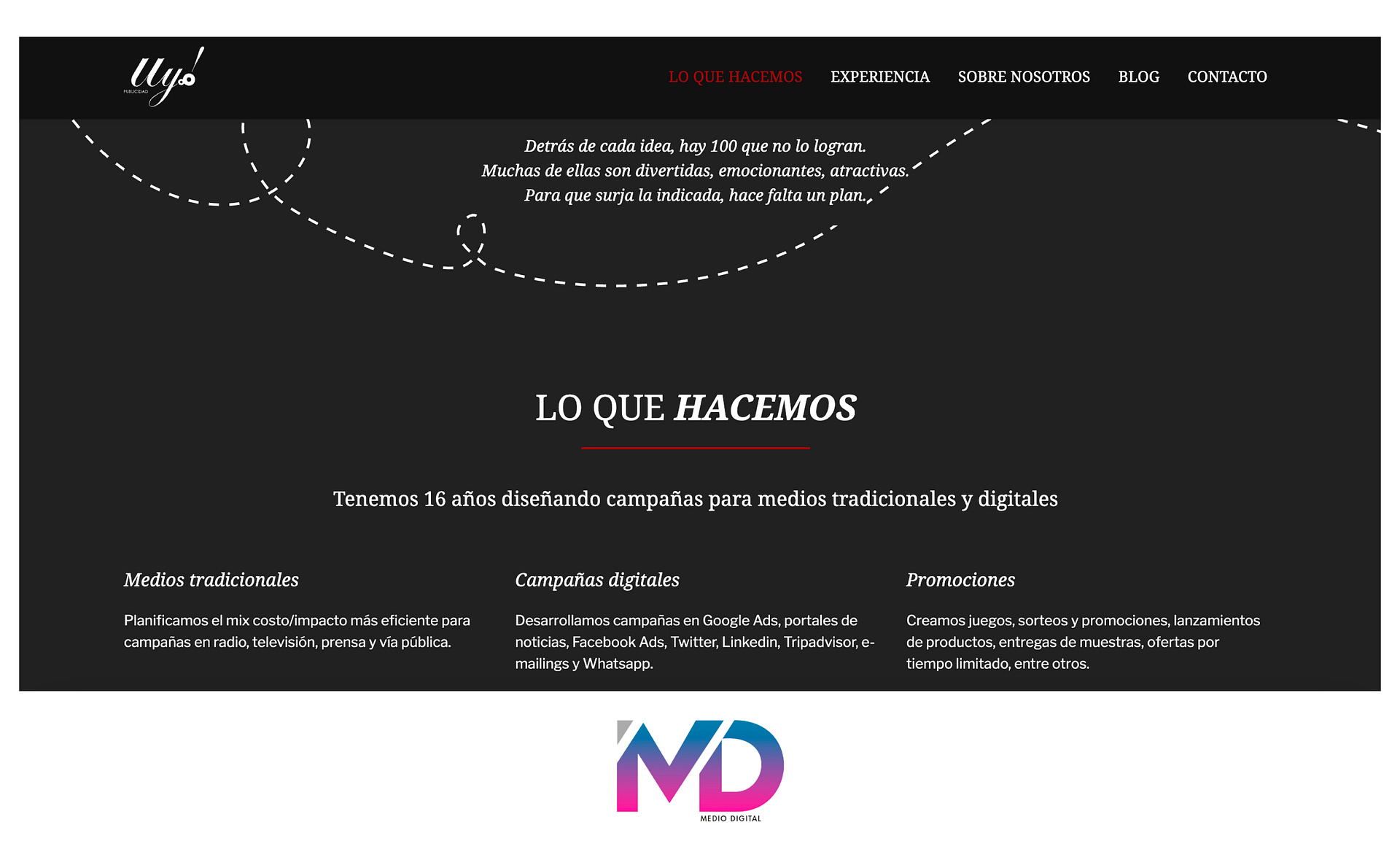 Logo Agencia de Publicidad Uy! Publicidad Uruguay
