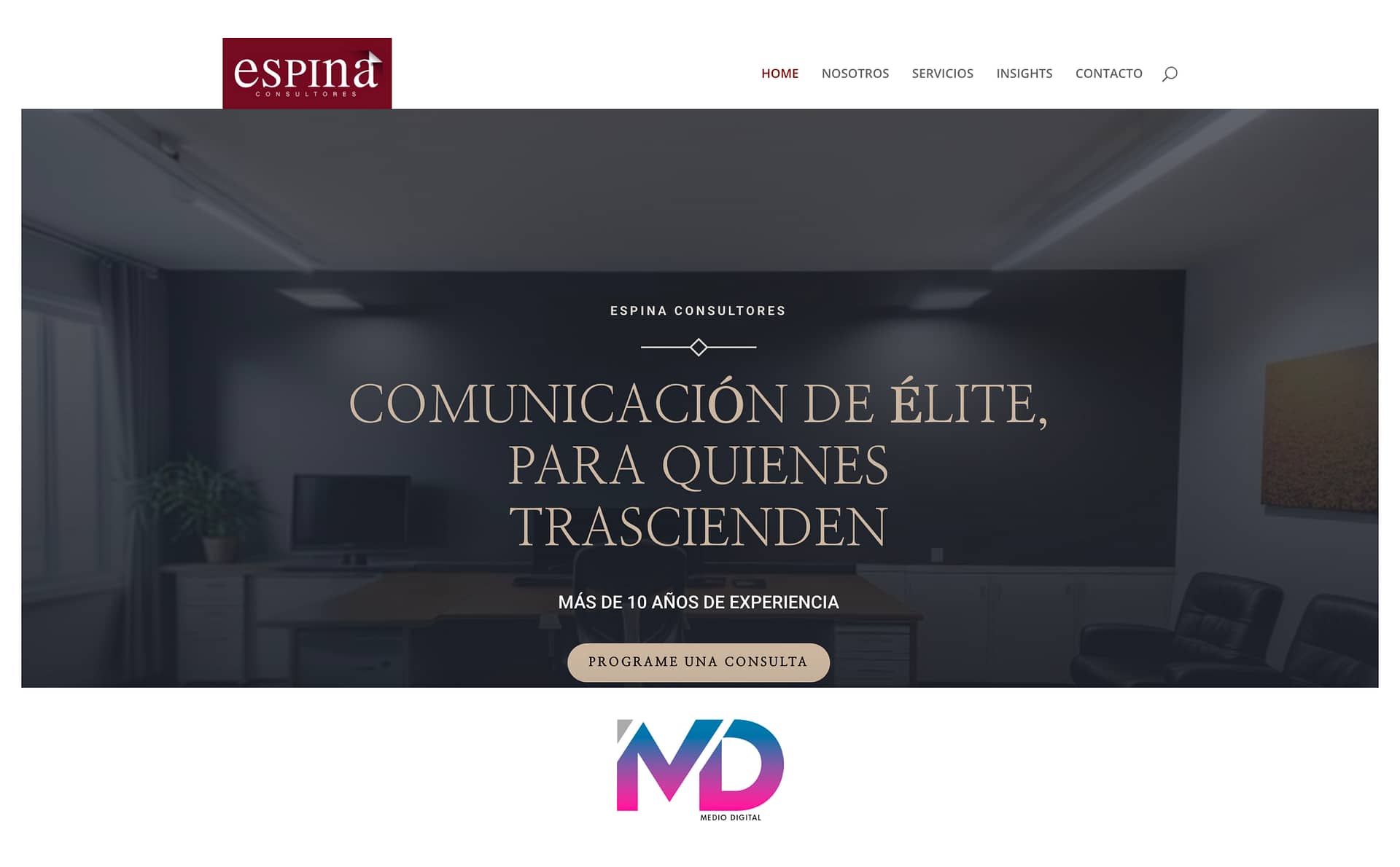 Logo Agencia de Comunicación Espina Uruguay