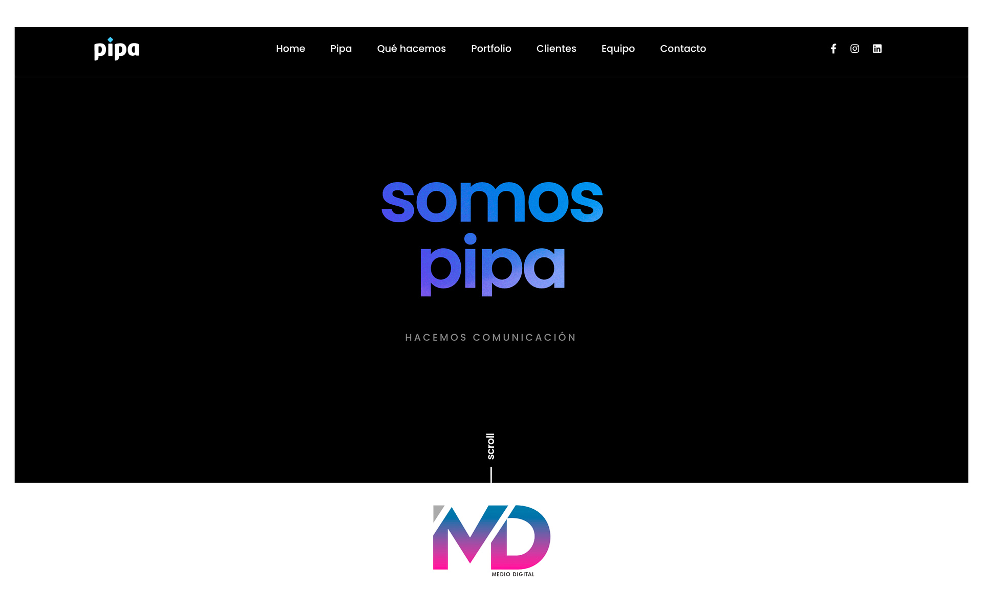 Logo Agencia de Comunicación Pipa Uruguay
