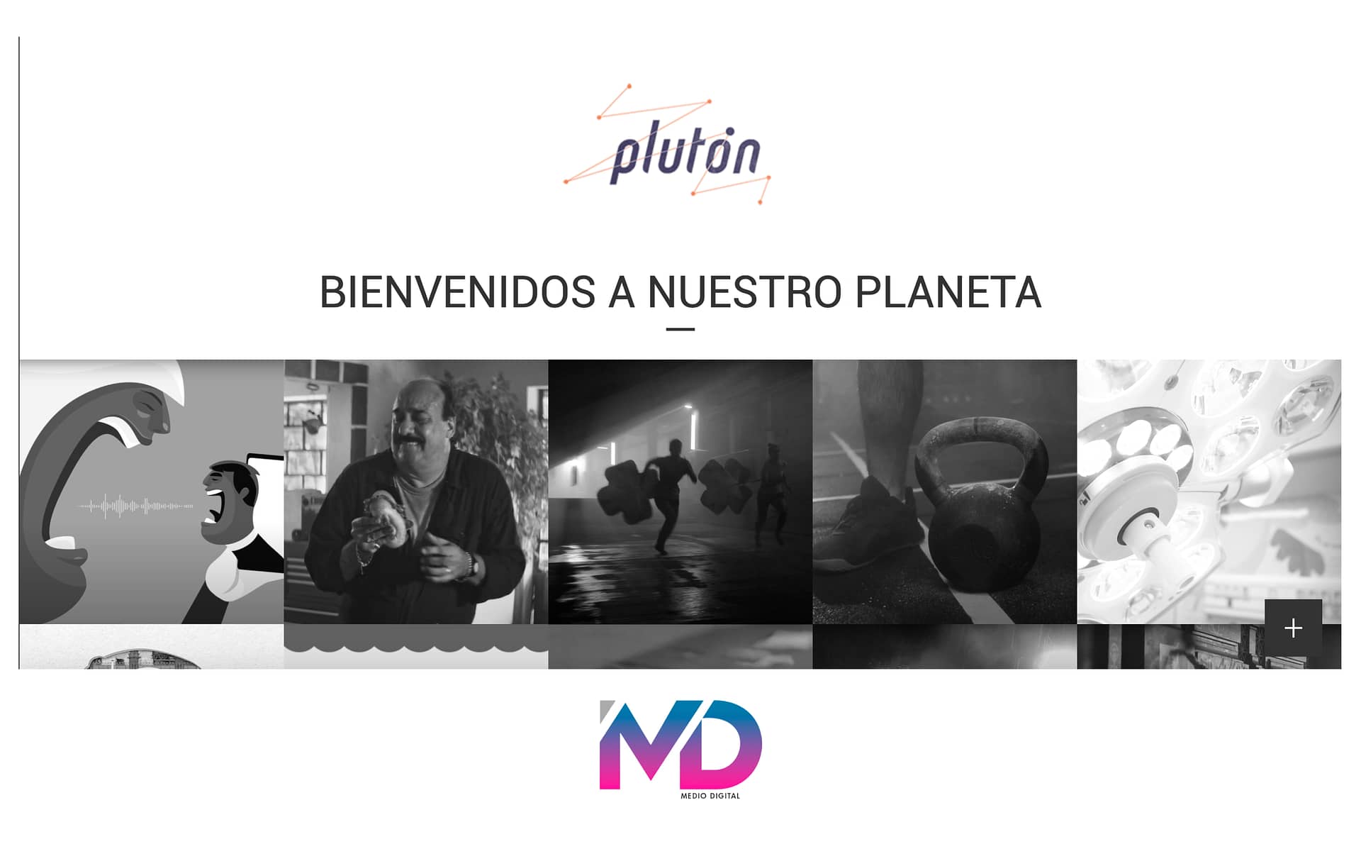 Logo Agencia de Comunicación Plutón Uruguay
