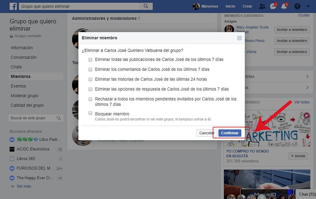 Paso 4. Cómo borrar un grupo de Facebook siendo administrador