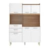 Kit De Cocina Completa 5 Puertas 3 Cajones Y Patas 100% Mdp Blanco