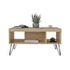 Mesa De Living Mesa Ratona Diseño Elegante Moderno Marron