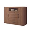 Comodas Cajoneras 2 Puertas 4 Cajones Dormitorio Jatoba