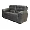 Sillon Sofa Living 2 Cuerpos Tapizado Tela Color Gris Premium
