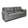 Sillon Sofa Living 3 Cuerpos Tapizado Tela Color Gris Premium