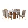 Juego De Comedor 6 Sillas Tapizadas Diseño Elegante