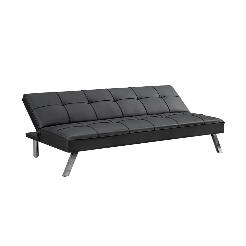 Sofa Cama Volcable Pu Con Patas Metal Metalicas - Imagen 2