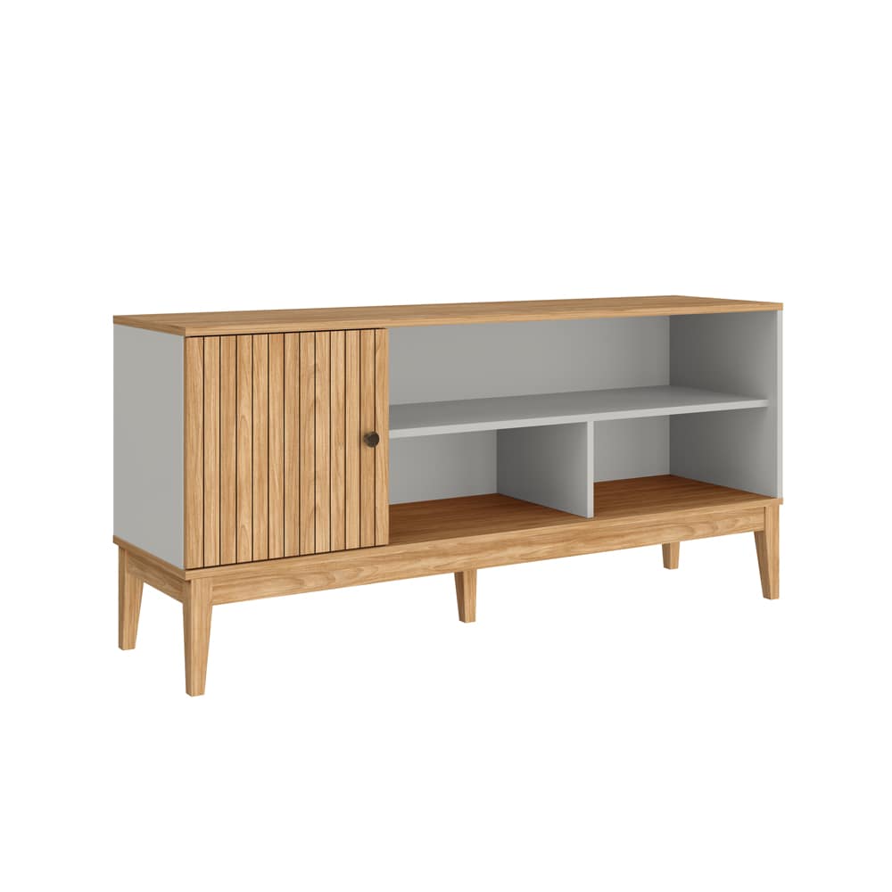 Rack Tv Living Comedor 1 Puerta Con Estantes Hasta 55