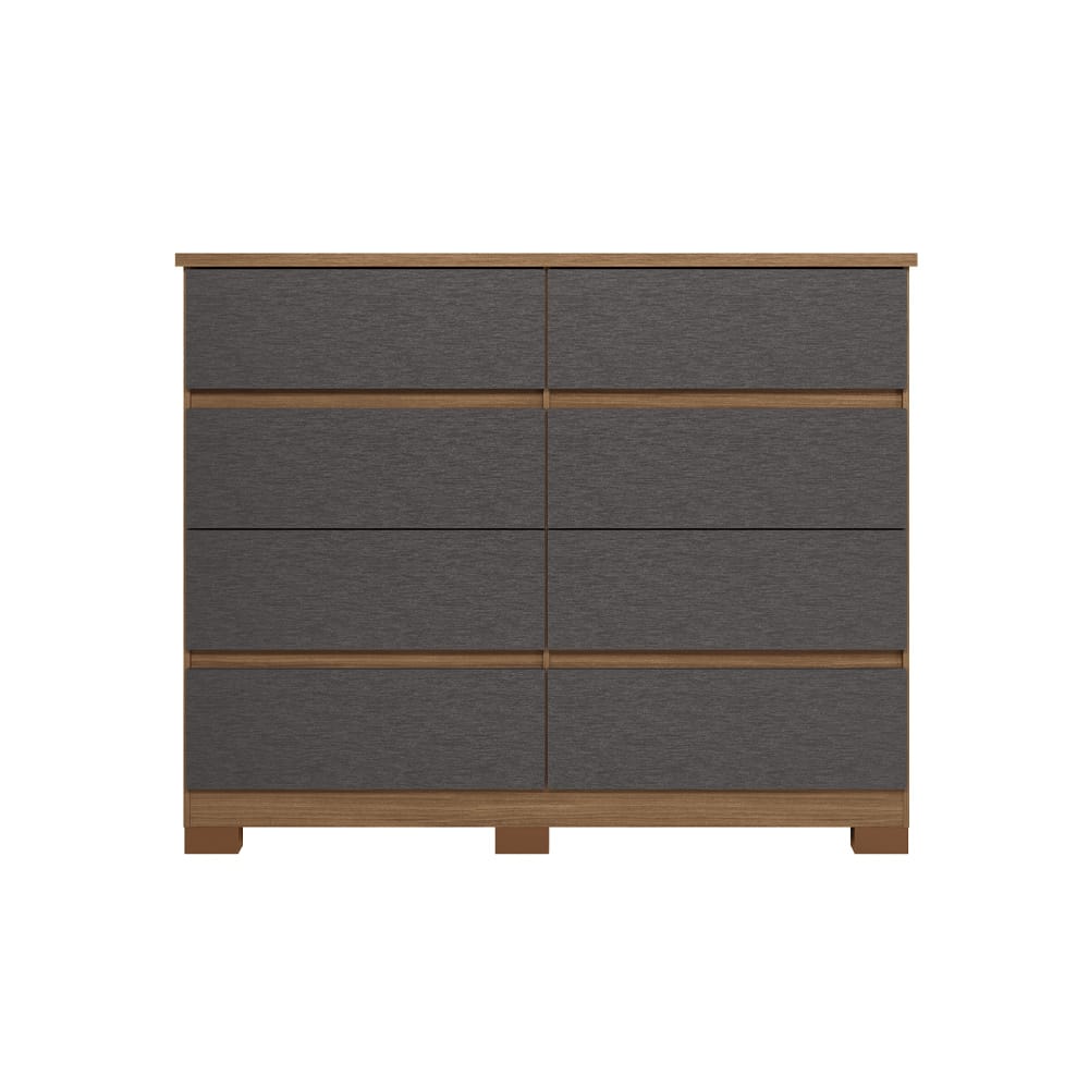 Comoda Roma 8 Cajones Moderna 100% Mdp Con Patas - Imagen 2