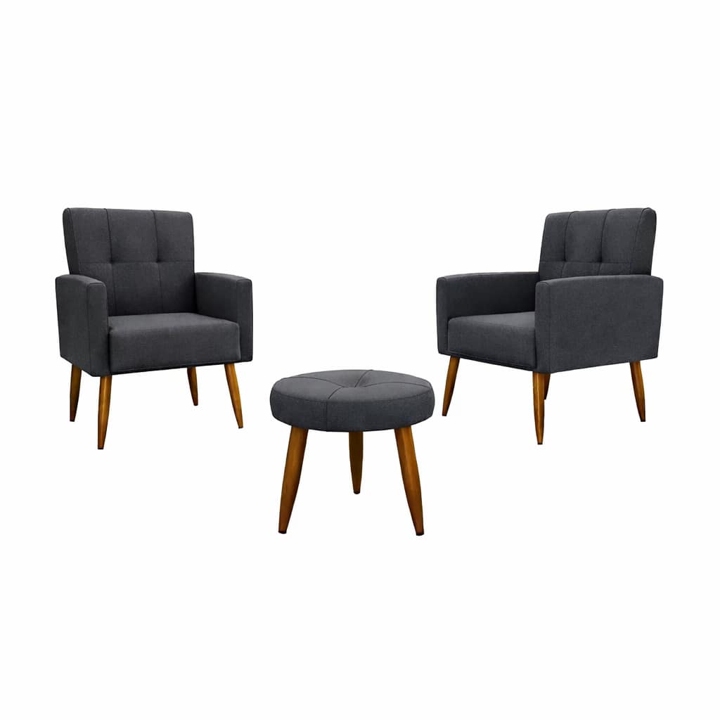 Conjunto Texas 2 Butacas y Puff