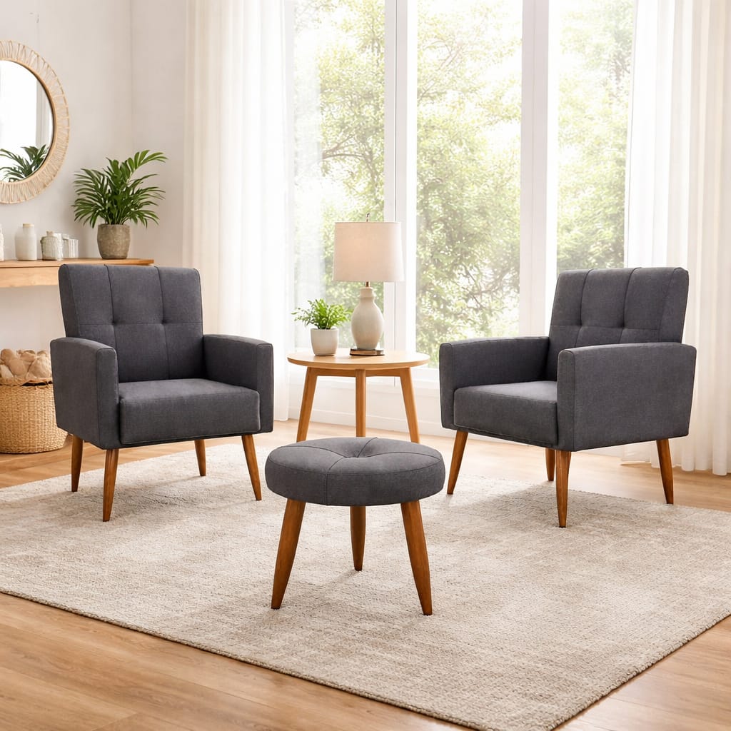 Conjunto Texas 2 Butacas y Puff - Imagen 2