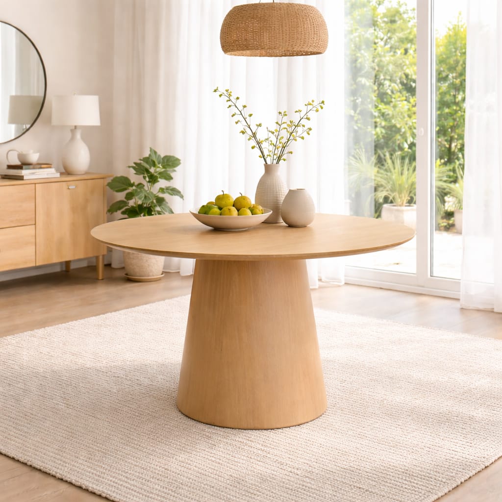 Mesa Redonda de Comedor De Diseño 120 cm - Imagen 3