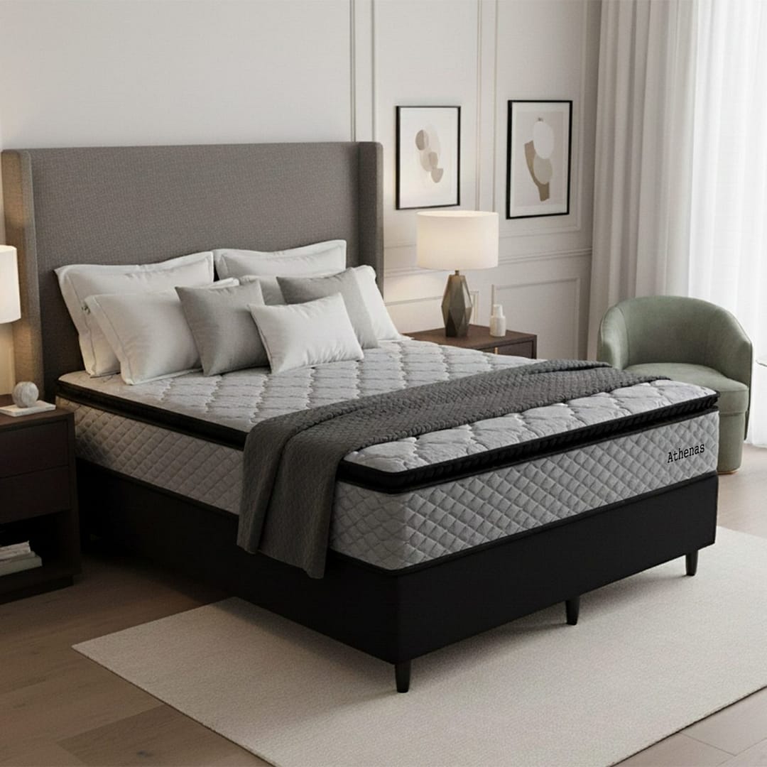 Sommier Athenas 1.40 Confort Y Soporte 120 Kg X Lado - Imagen 7