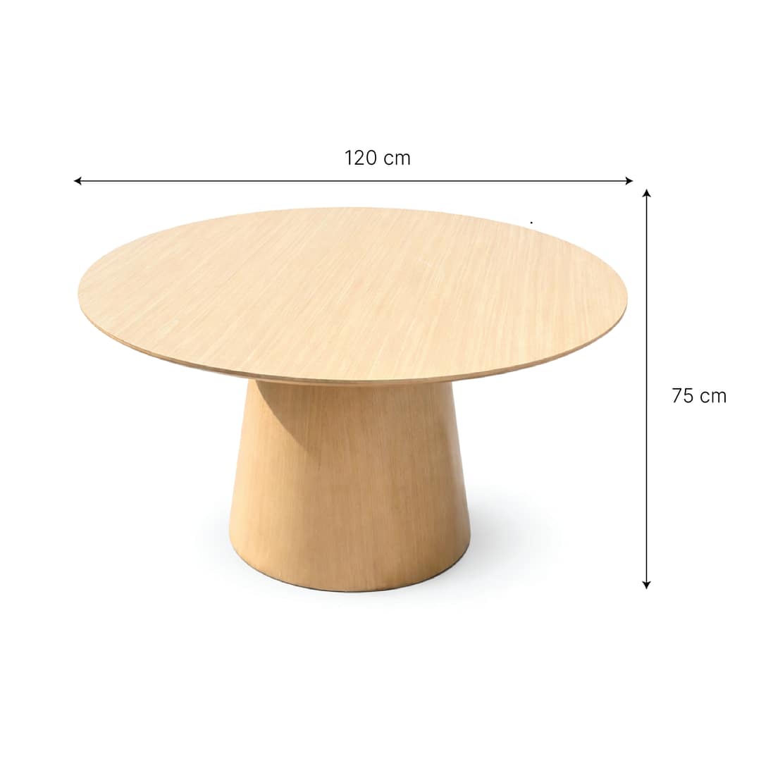 Mesa Redonda de Comedor De Diseño 120 cm - Imagen 2