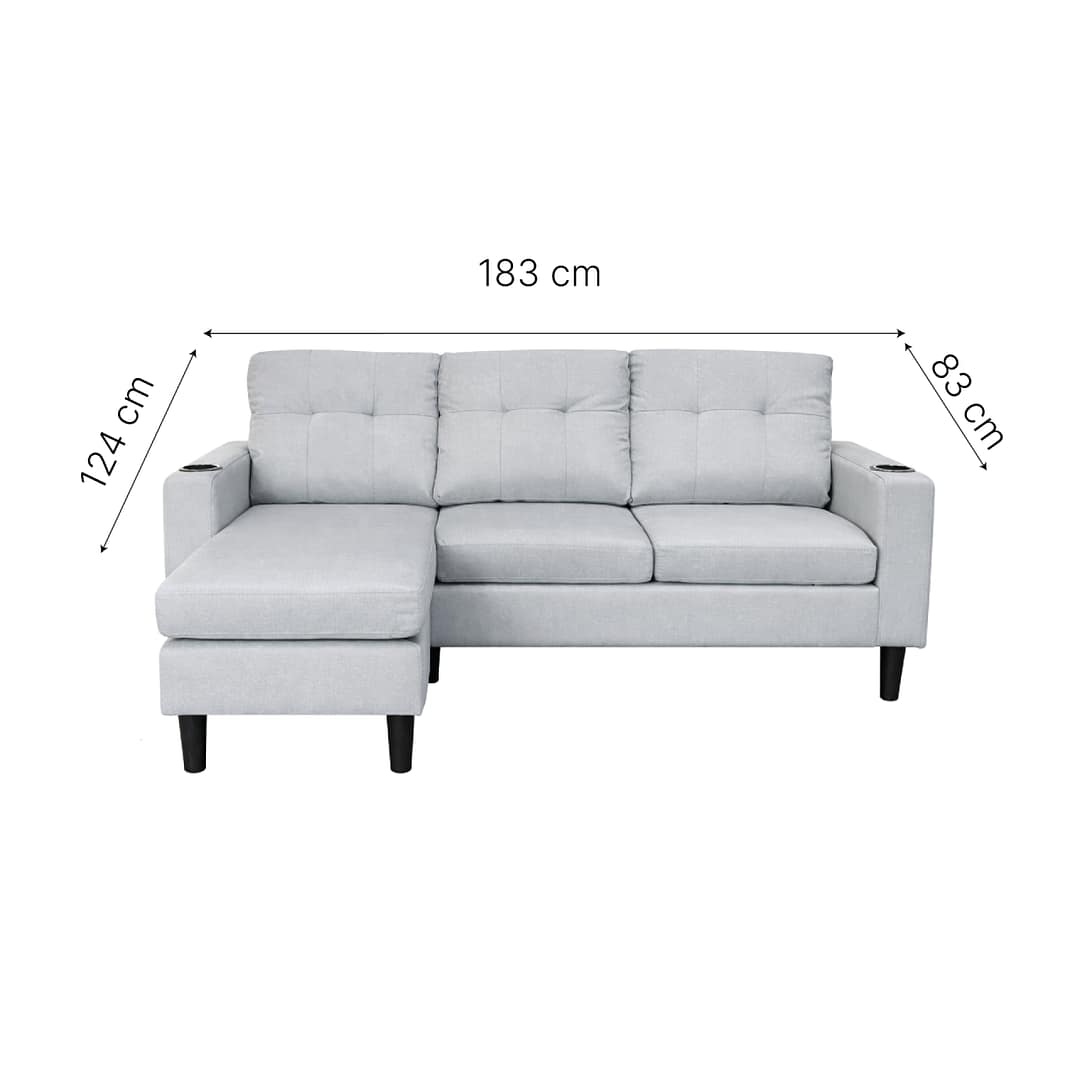 Sofá MILKA con Chaise Long - Imagen 4