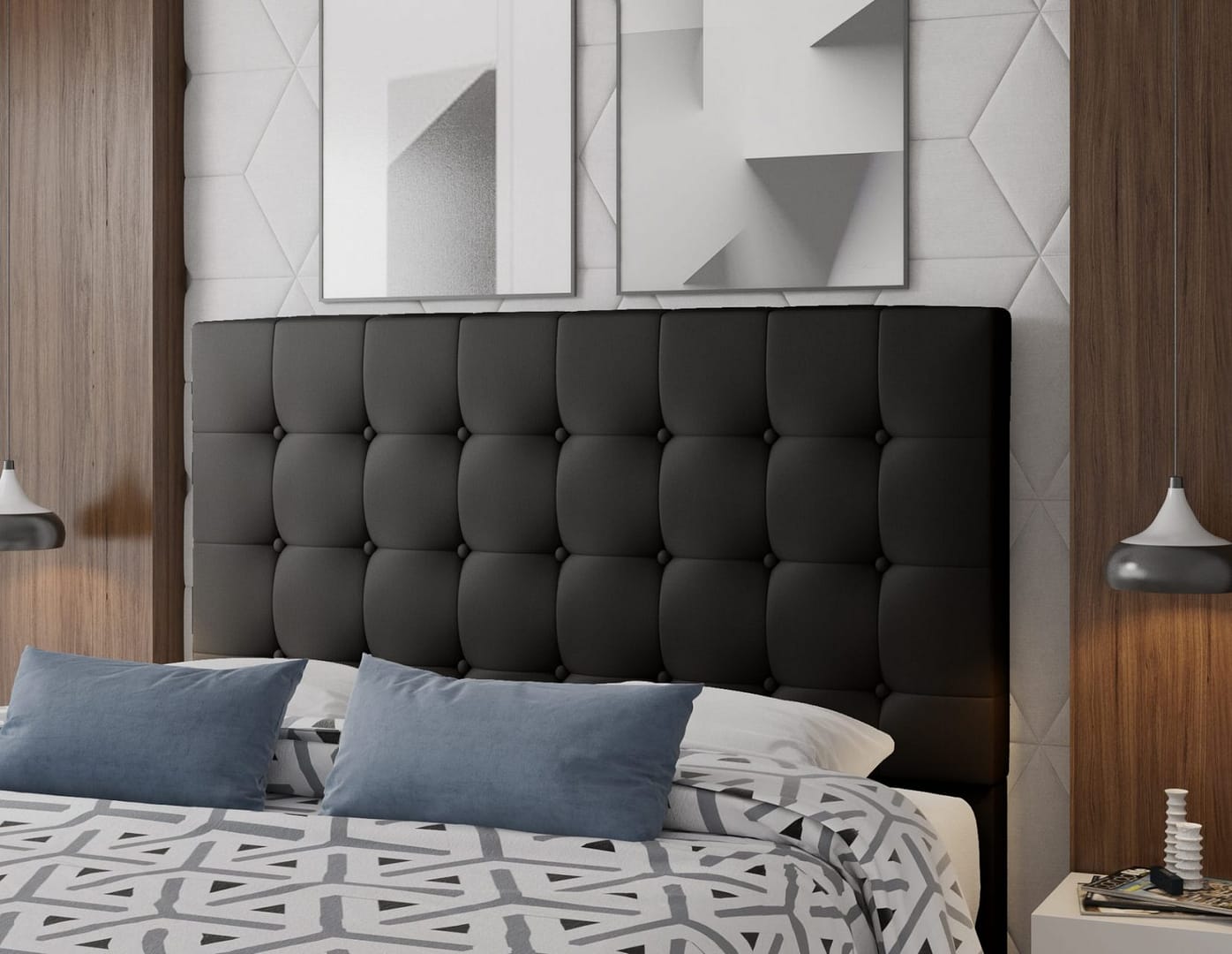 Respaldo Cama 2 Plazas Cabecera Para Sommier 1.40 Imperial - Imagen 3