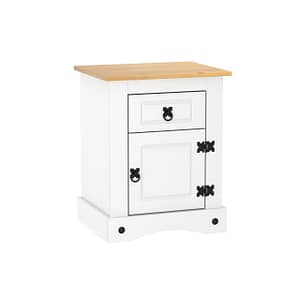 Mesa De Luz 1 Puerta 1 Cajon Linea Mexicana Dormitorio E1633