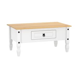 Mesa De Centro Linea Mexicana 1 Cajon Living Comedor E1636