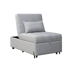 Sofa Cama 1 Plaza Tapizado Tela Apertura Frontal
