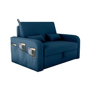 Sofa Cama 2 Plazas Abertura Frontal Ruedas Patas De Plastico