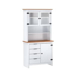 Cristalera Aparador 4 Cajones 3 Puertas 100% Madera