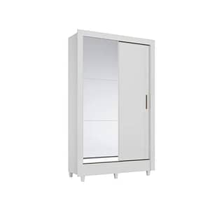 Ropero 2 Puertas Corredizas Con Espejo Y Patas Dormitorio