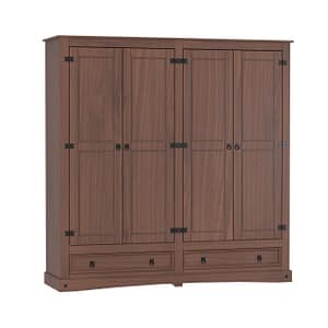 Placard Ropero Armario Linea Mexicana 4 Puertas Cajones