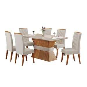 Juego Comedor Mesa 6 Sillas Living Everest