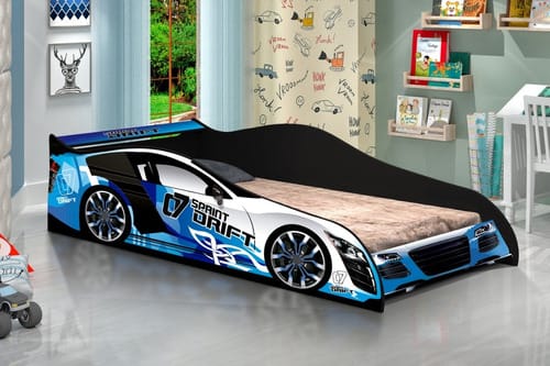 Cama Auto Para Niños 1 Plaza Infantil Drift - Imagen 2
