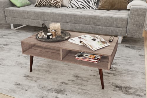Mesa De Living Linea Retro Mesa Ratona Living Comedor - Imagen 2