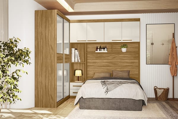 Ropero Placard Respaldo Dormitorio 2 Puertas Corredizas - Imagen 3