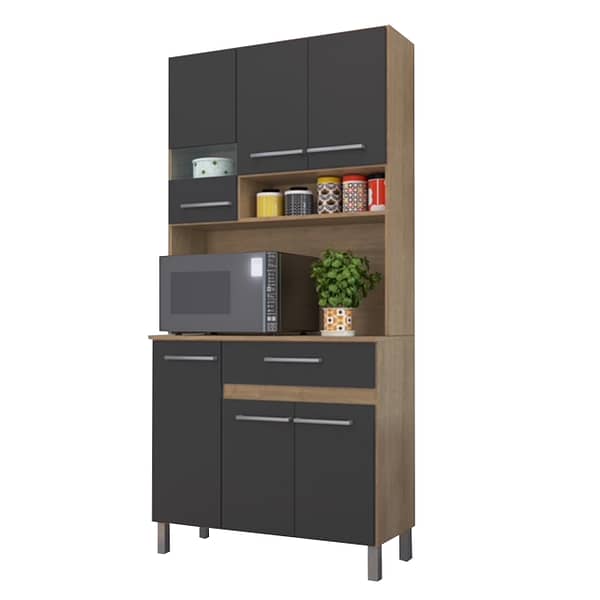 Mueble De Cocina Kit Completo 6 Puertas Cajones Amoblamiento