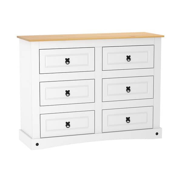 Comoda 6 Cajones Linea Mexicana Cajonera Para Dormitorio E1634