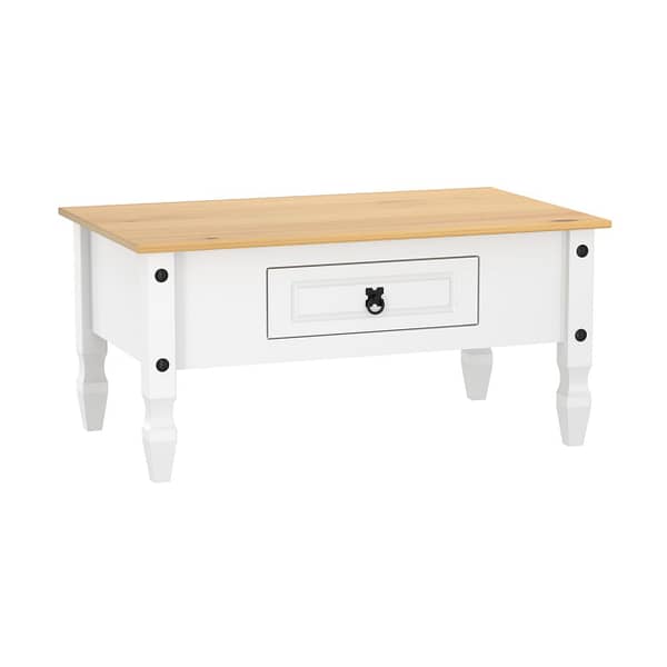 Mesa De Centro Linea Mexicana 1 Cajon Living Comedor E1636
