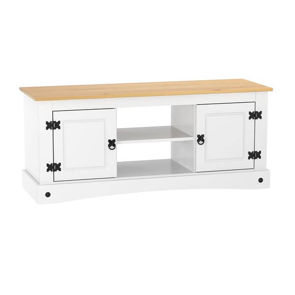 Rack Tv 2 Puertas 2 Estantes Linea Mexicana Dormitorio E1637
