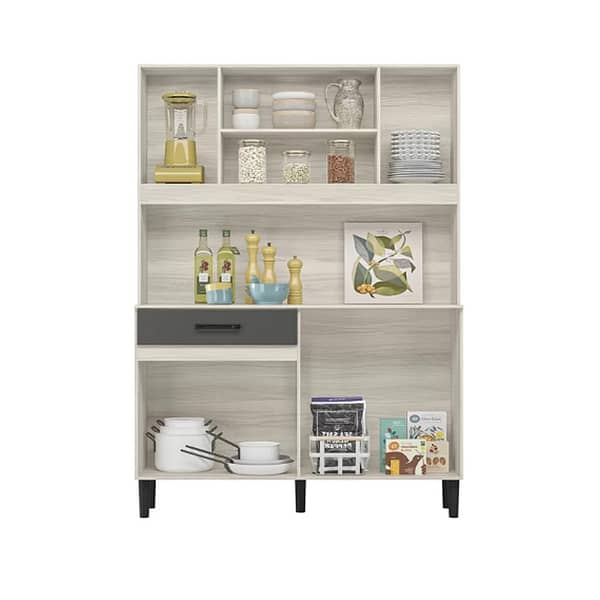 Mueble Cocina Bajo Mesada Aereos Kit Completo Magazin 120 Blanco - Imagen 3