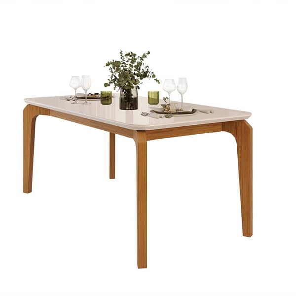 Juego De Comedor 4 Sillas Tapizadas Mesa De Vidrio Ondina - Imagen 4