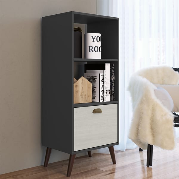 Biblioteca Estanteria 1 Cajon 2 Estantes Comedor Living - Imagen 2