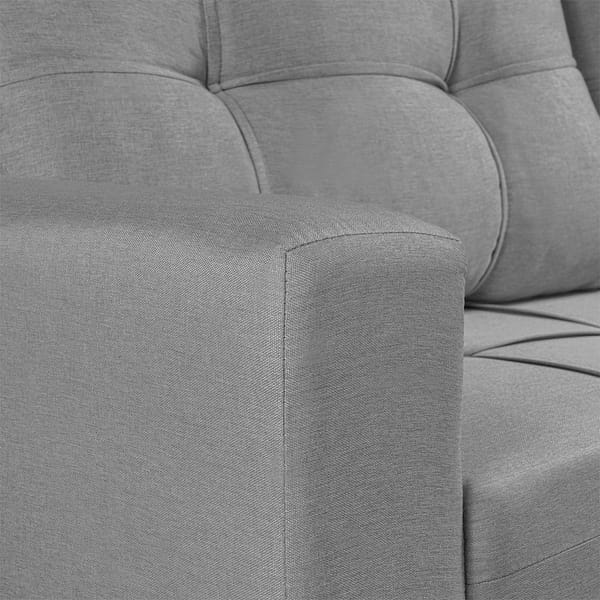 Sillon Sofa Esquinero Living 5 Cuerpos Tapizado Tela - Imagen 4