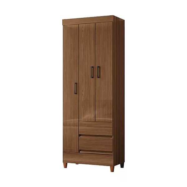 Ropero 3 Puertas 2 Cajones Armario Placard Con Estantes