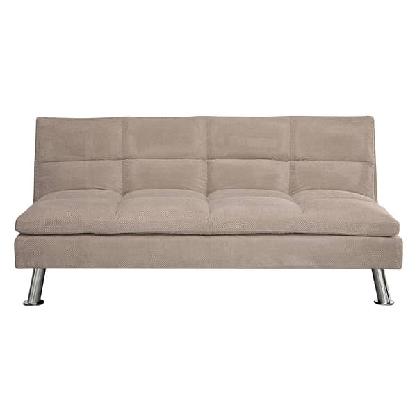 Sofa Cama 2 Plazas Sillon Juego De Living En Tela Beige