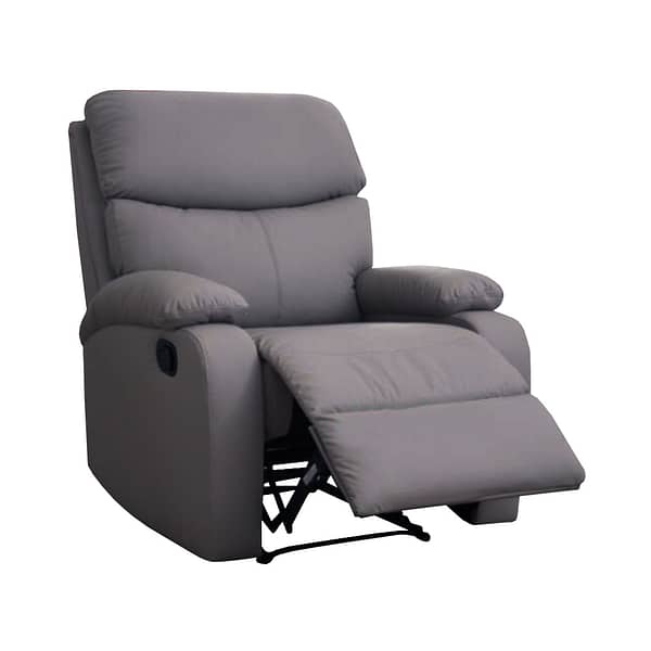 Butaca Sofa Living 1 Cuerpo Reclinable Manual Premium Grafito