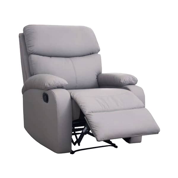 Butaca Sofa Living 1 Cuerpo Reclinable Manual Premium Gris