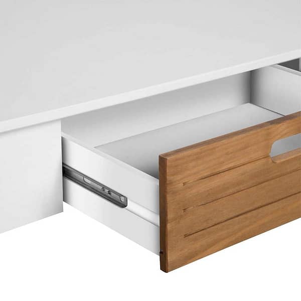 Mesa De Centro Ibiza 1 Cajon Combinada 100% Madera - Imagen 5
