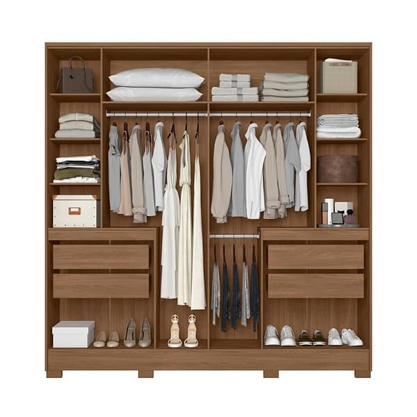 Ropero Placard Dormitorio 10 Puertas 4 Cajones Con Espejo - Imagen 3