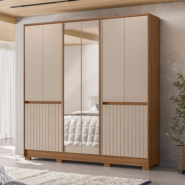 Ropero Placard Dormitorio 10 Puertas 4 Cajones Con Espejo - Imagen 5