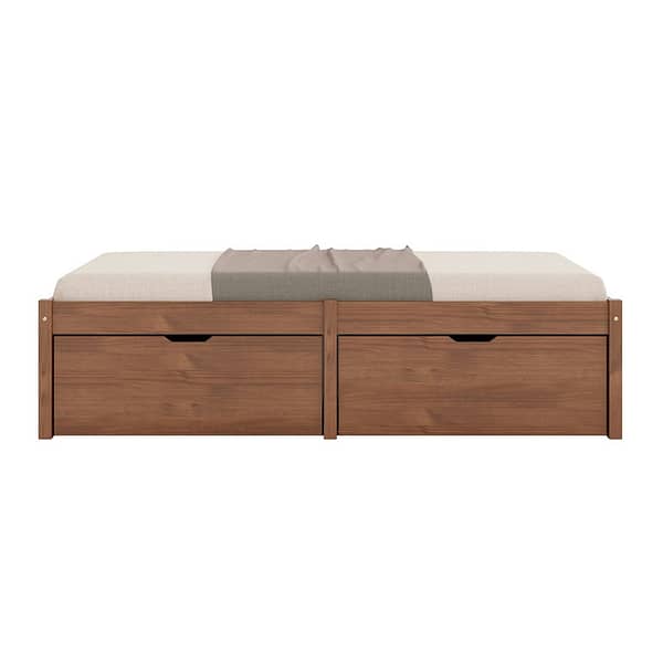 Cama Multifuncional 1 Plaza Con Cajones Madera Maciza - Imagen 2