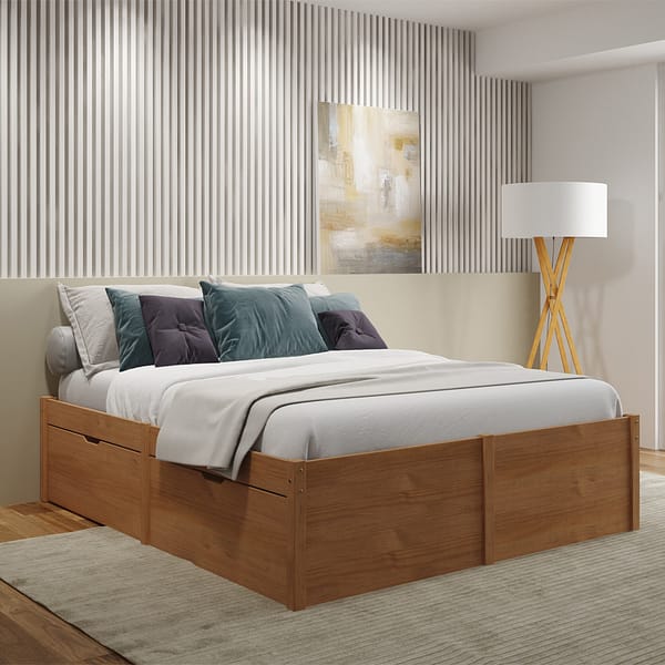 Cama Matrimonial 2 Plazas 4 Cajones Madera Maciza - Imagen 4
